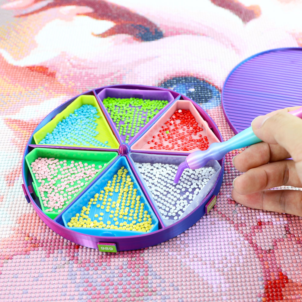 Embroidery Details - Rotation Beads Tray Organizer Diamond Painting