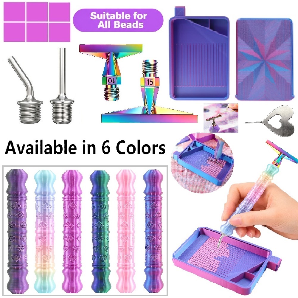Embroidery Details - 3D Diamond Pattern Dotting Pen Tool