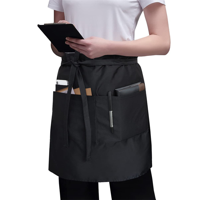 Embroidery Apron - Custom printed embroidery logo Cotton restaurant