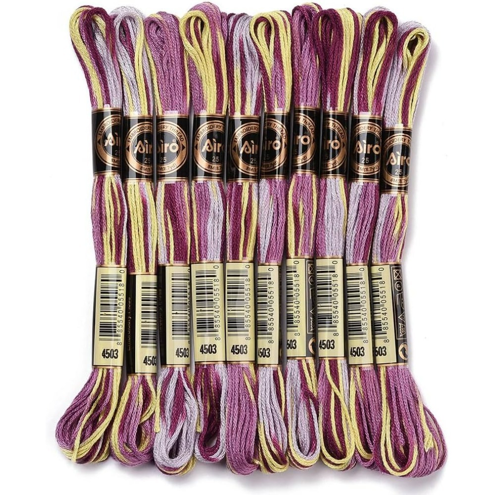 Embroidery Computer - 6 Strands Purple Variegated Embroidery Floss