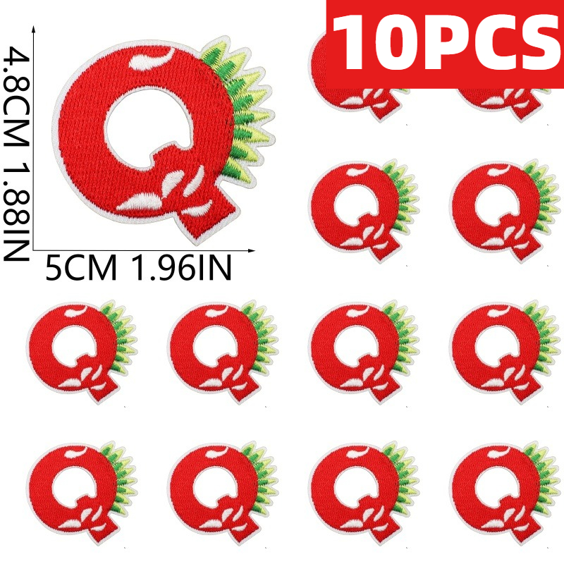 Embroidery Alphabet Designs - 10PCS Wholesale 26 English Letters Dinosaur