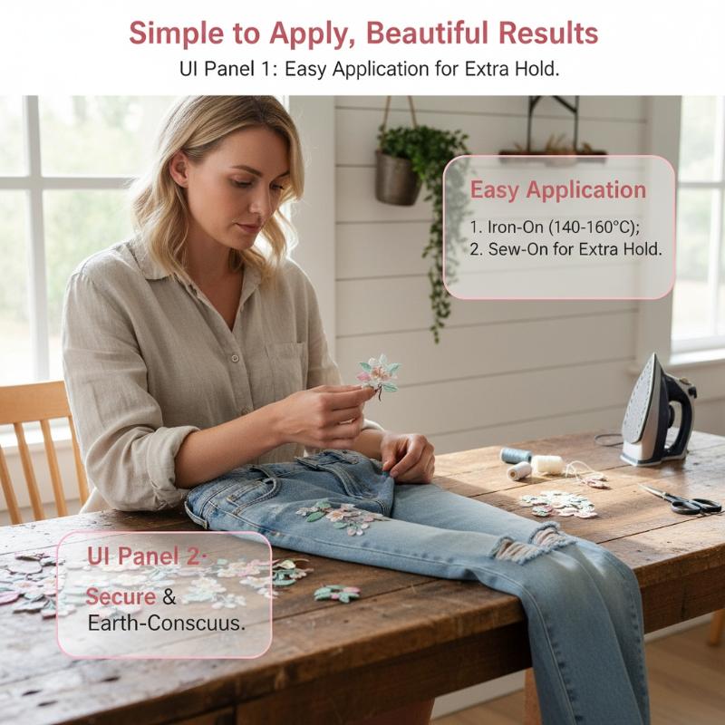 Embroidery Flower Pattern - 1Pcs Jacket Jeans Craft Accessories Flower