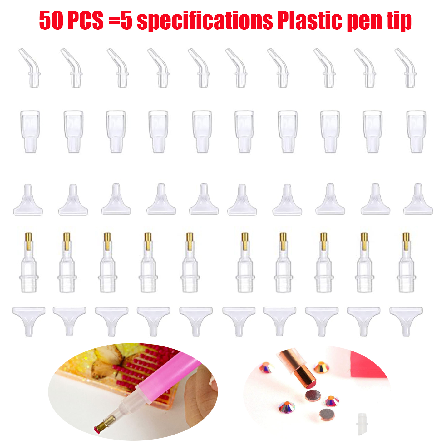 Embroidery Kit Starter - 50 Pcs Diamond Painting Art Drill