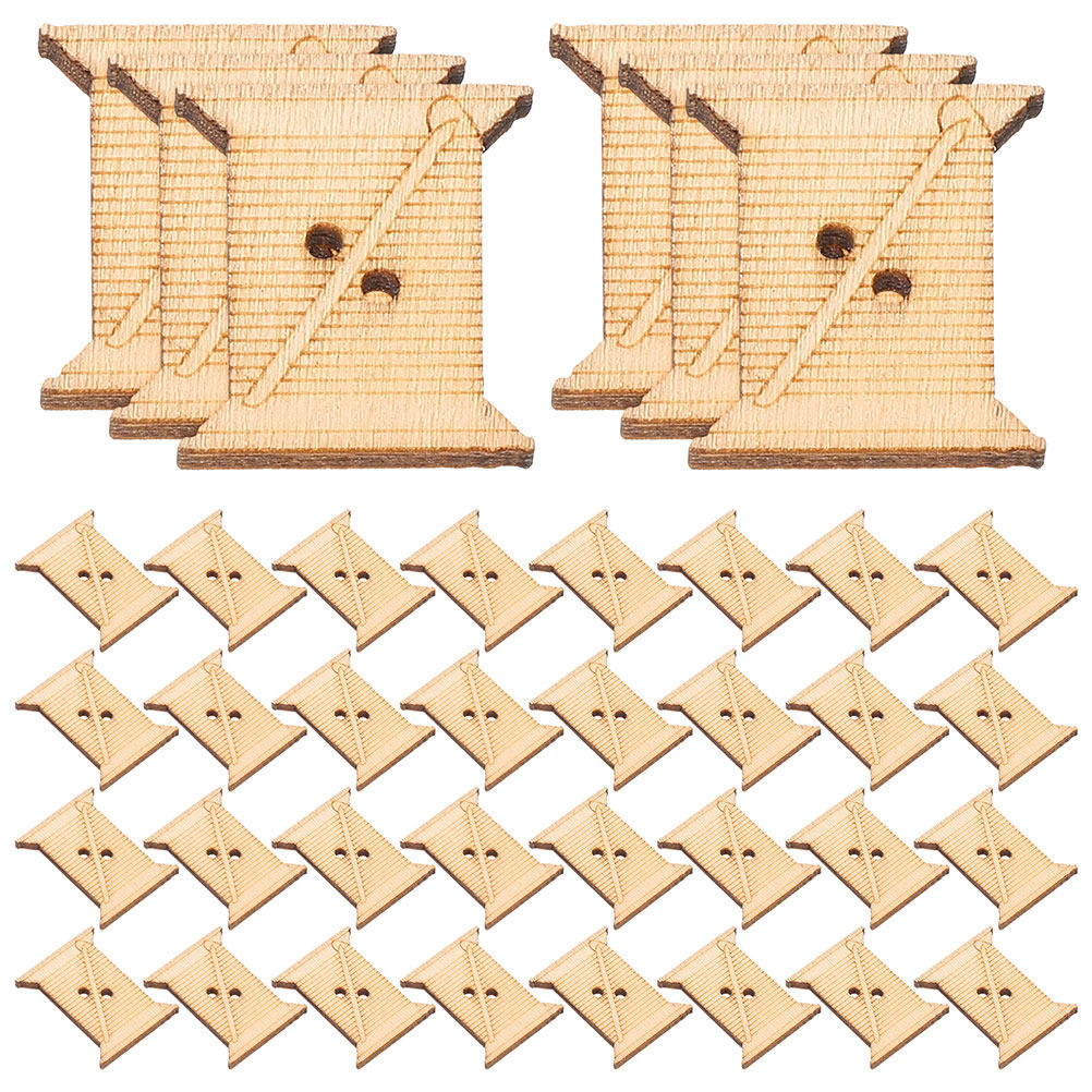 Embroidery Computer - 100Pcs Wooden Embroidery Floss Bobbins Thread