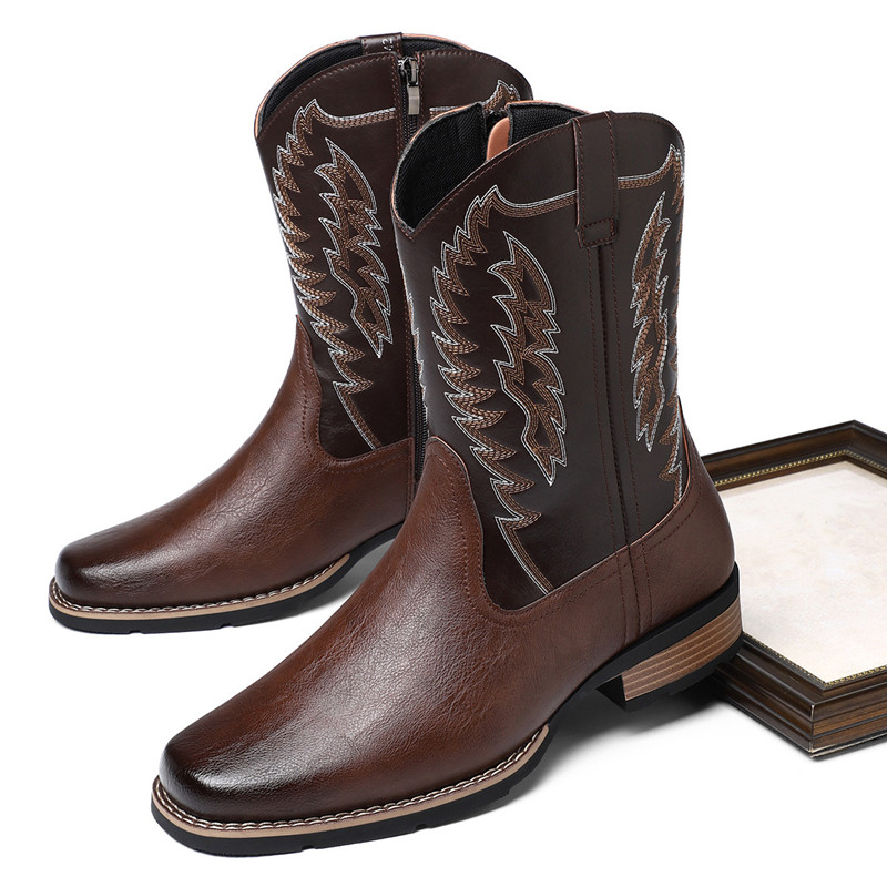 Embroidery Yes - Men High Boot Embroidery Retro Handmade