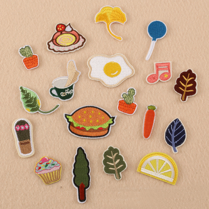 Embroidery Egg - Kids Cartoon Carrot Leaf Hamburger Egg