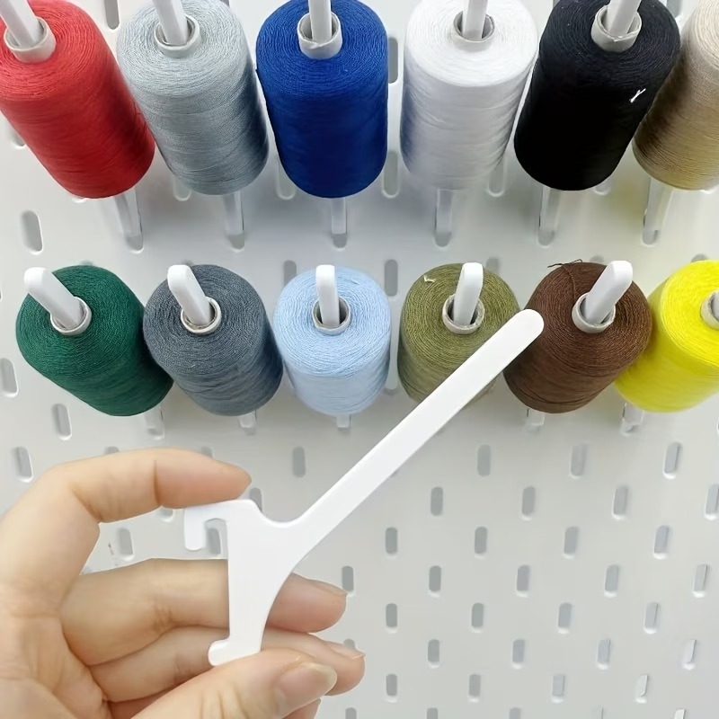 Embroidery Removal Tool - 10PCS Thread Spool Pegboard Hooks Compatible