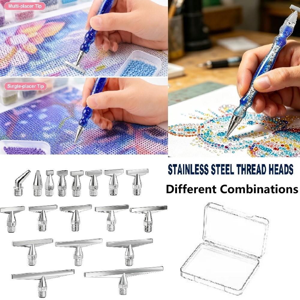 Embroidery Details - DIY High-Quality Stainless Steel Threaded Diamond