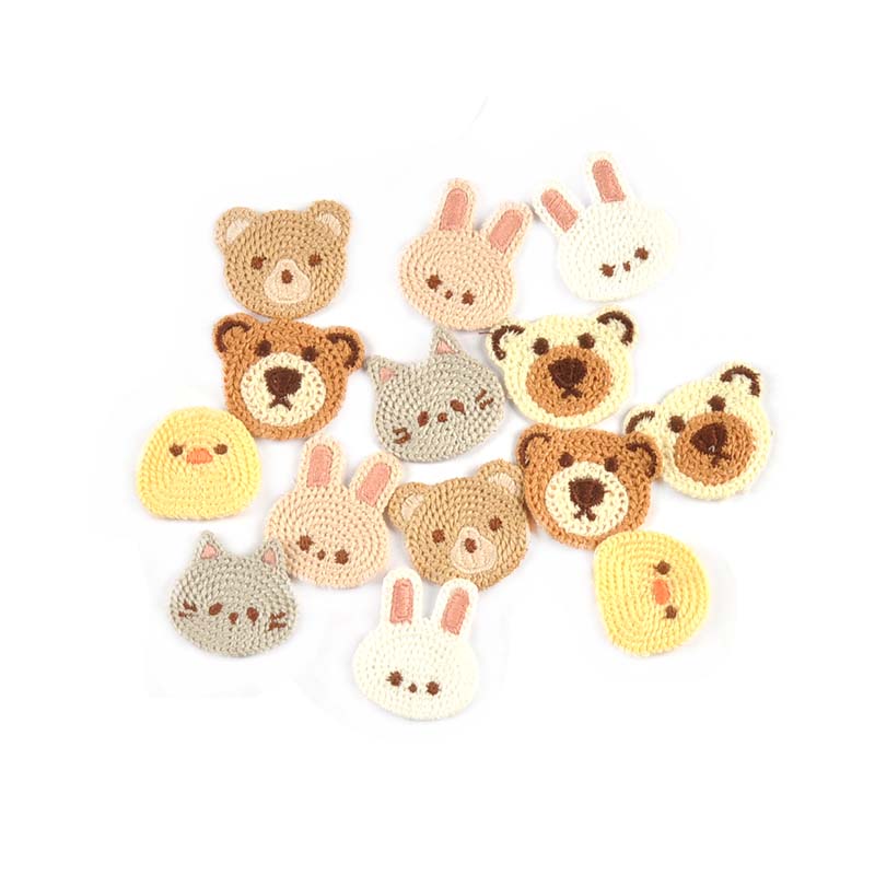 10pcs 3-4.1cm Lovely Bear/Cat/ - Embroidery Letter M 评论和价格