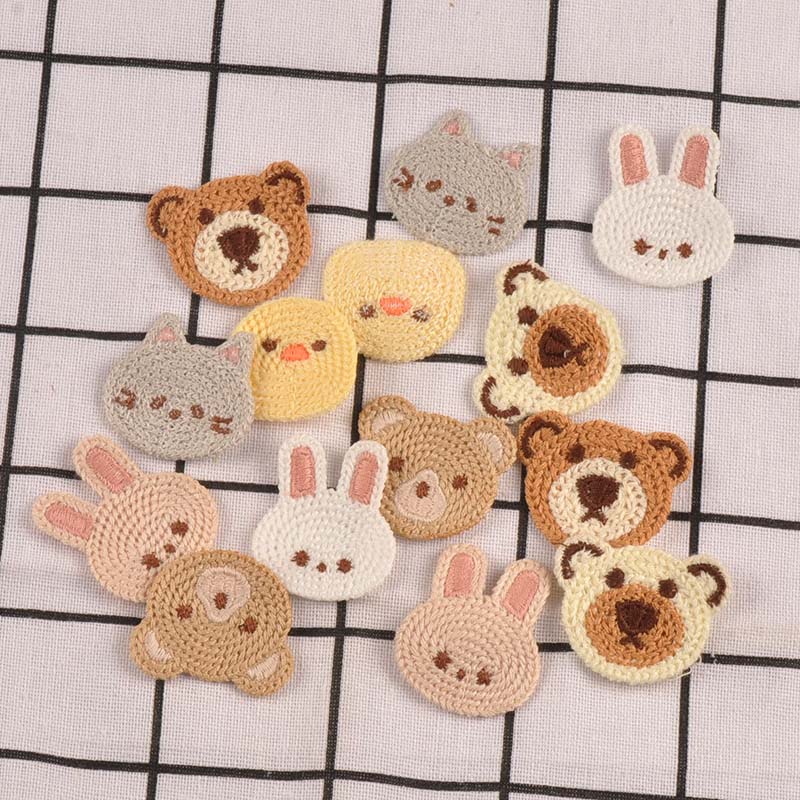 10pcs 3-4.1cm Lovely Bear/Cat/ - Embroidery Letter M 评论和价格