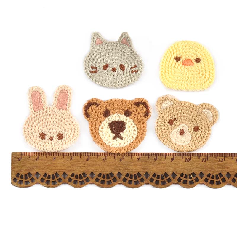 10pcs 3-4.1cm Lovely Bear/Cat/ - Embroidery Letter M 评论和价格