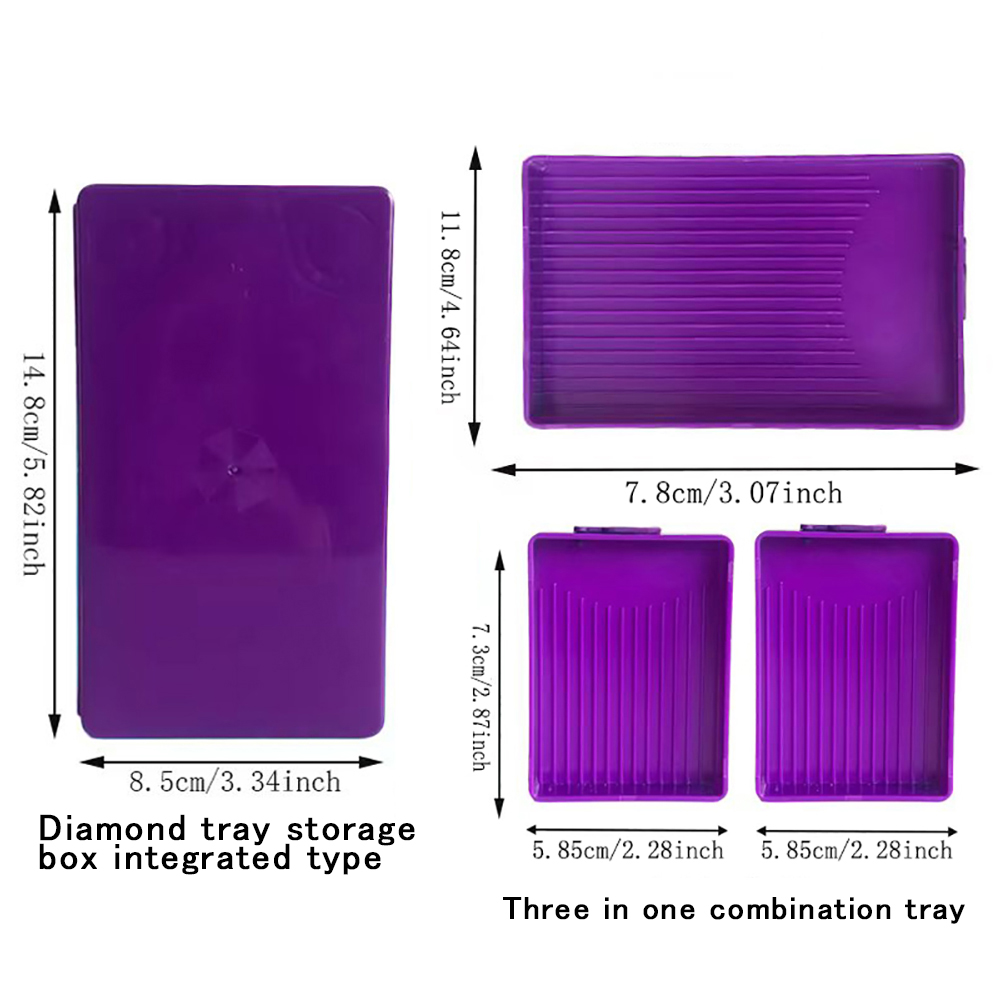 Diamond Painting Tray with Lid - Embroidery Details 评论和价格