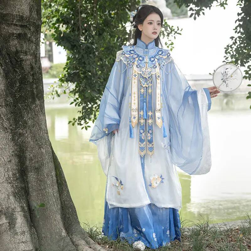 Bimonthly[Lan Jin Luo]New Hanf - Embroidery Shirt 评论和价格