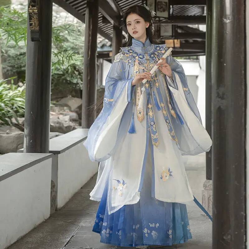 Bimonthly[Lan Jin Luo]New Hanf - Embroidery Shirt 评论和价格