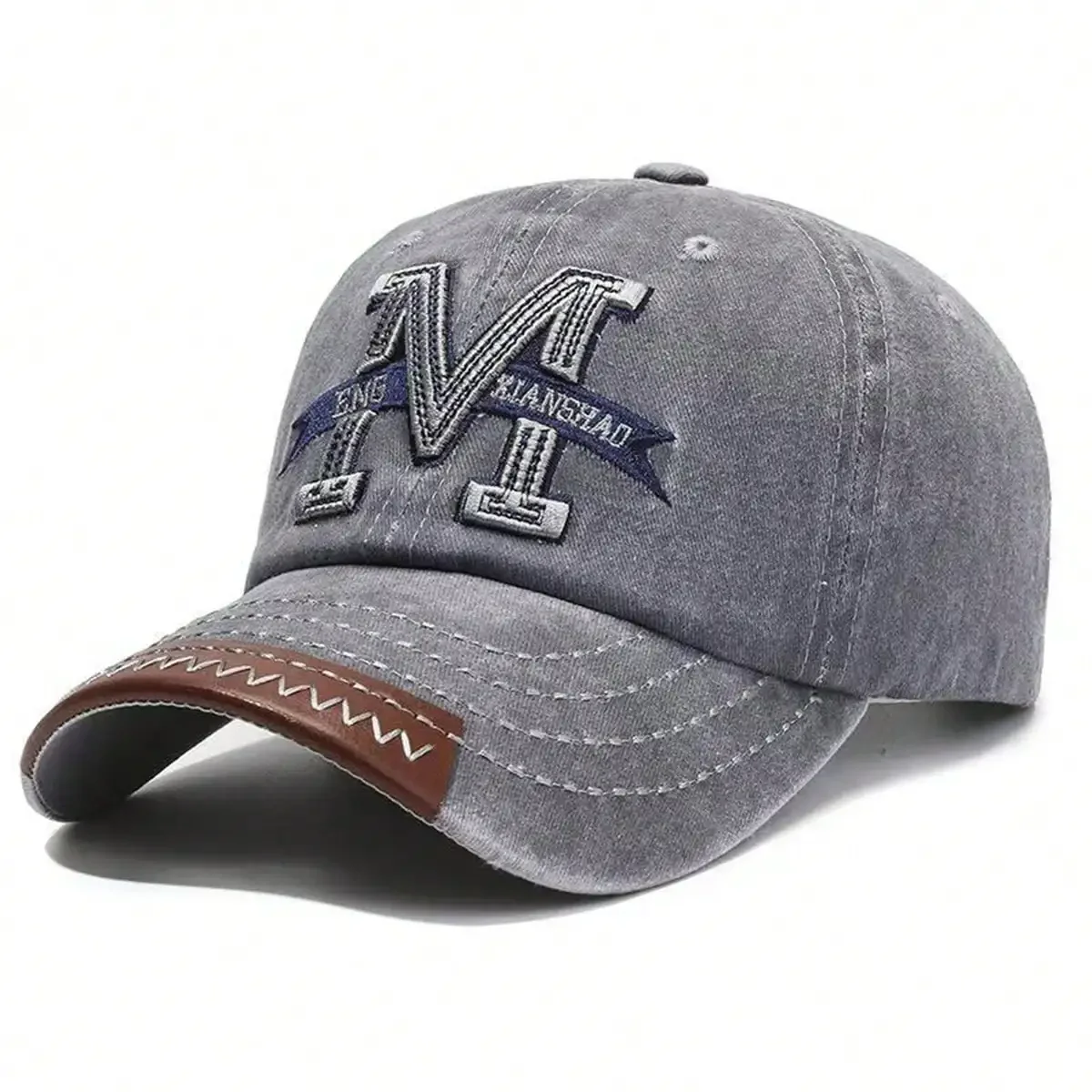Unisex M Letter Embroidery Was - Embroidery Letter M 评论和价格