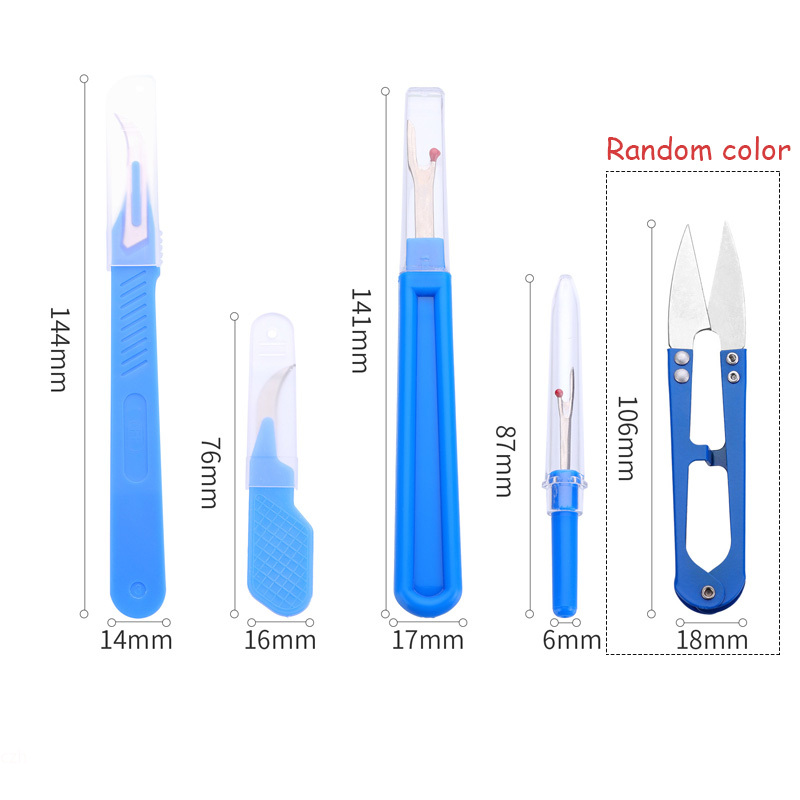 5Pcs Blue Sewing Ripper Kit wi - Embroidery Removal Tool 评论和价格