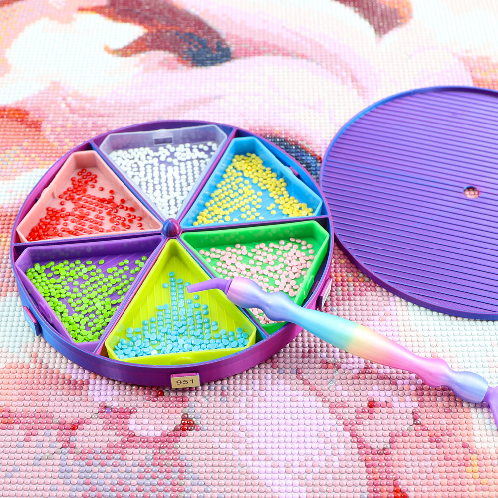 Rotation Beads Tray Organizer  - Embroidery Details 评论和价格