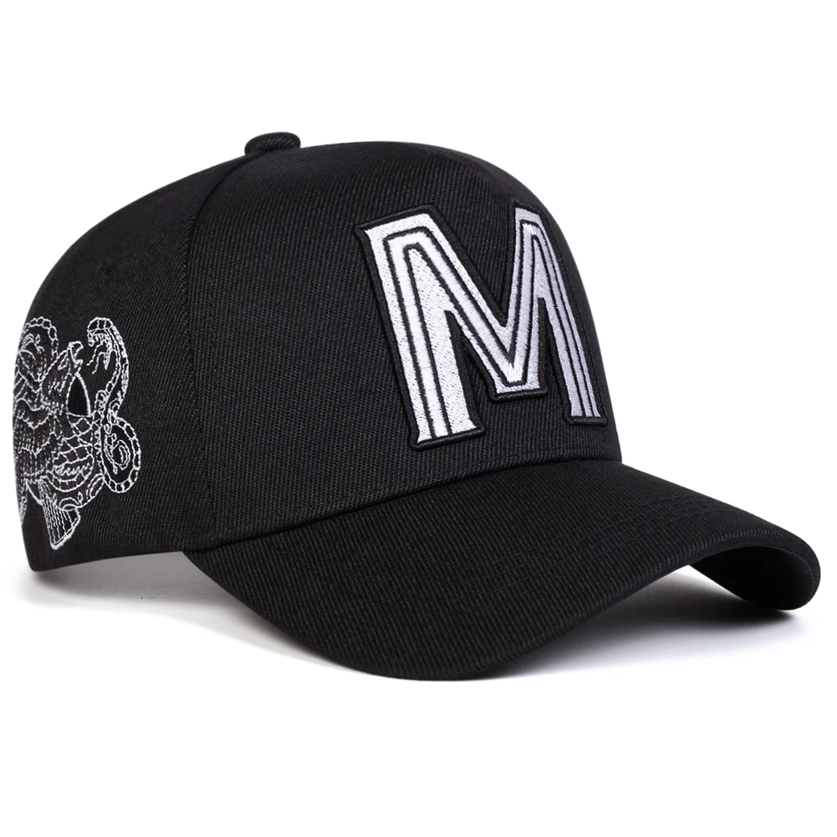 Unisex M Letter Embroidery Bas - Embroidery Letter M 评论和价格