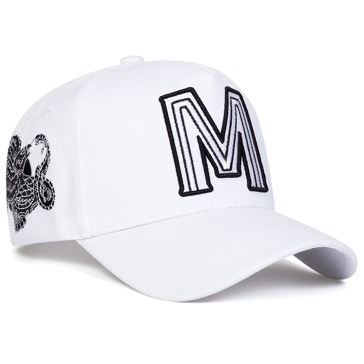 Unisex M Letter Embroidery Bas - Embroidery Letter M 评论和价格
