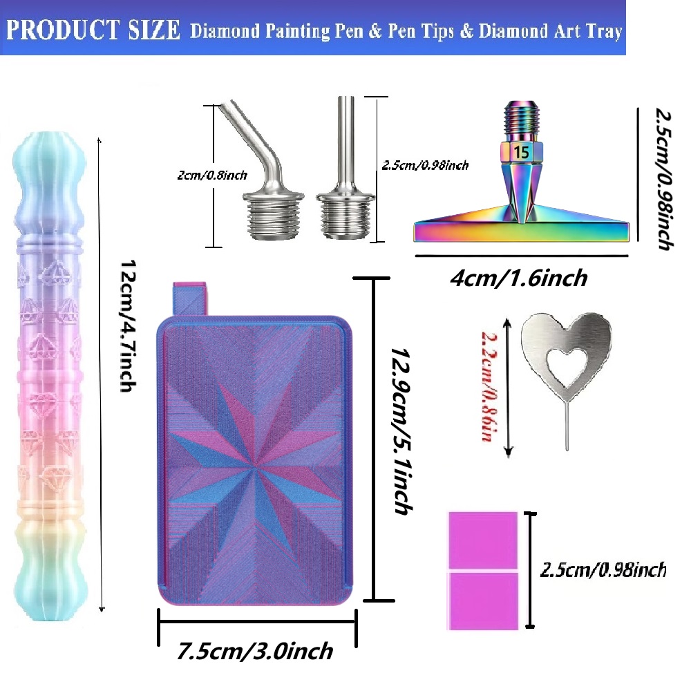 3D Diamond Pattern Dotting Pen - Embroidery Details 评论和价格