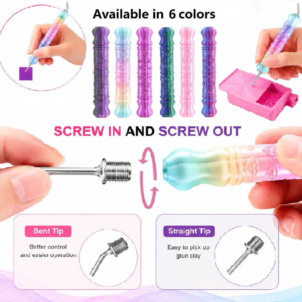 3D Diamond Pattern Dotting Pen - Embroidery Details 评论和价格