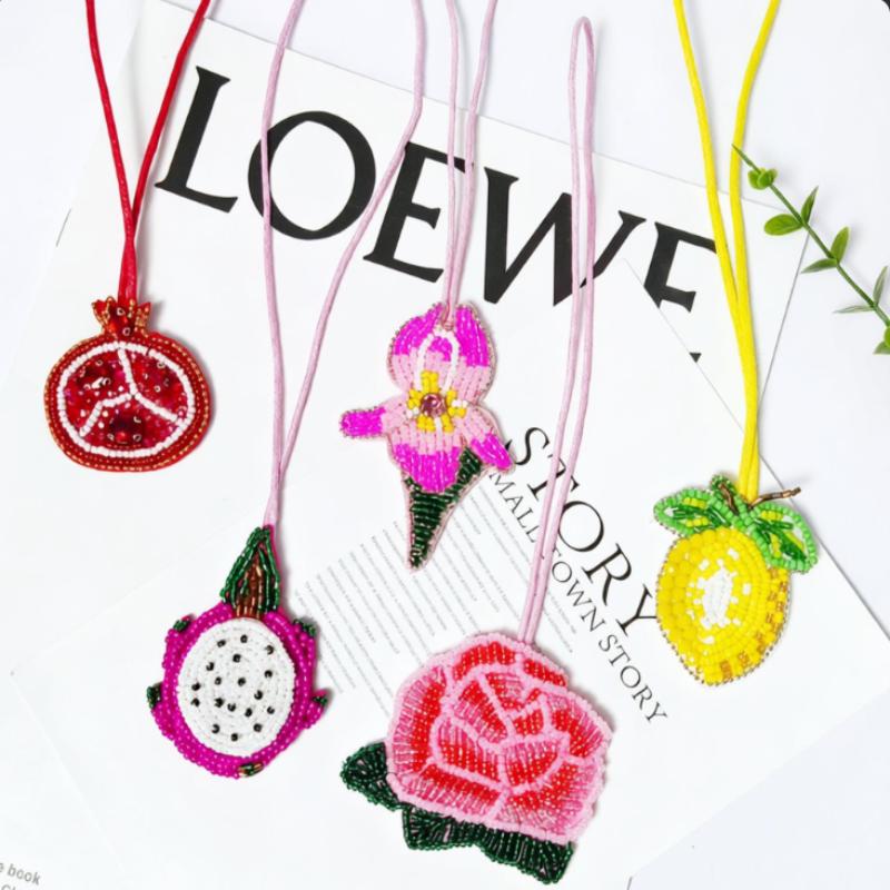 Bead Tassel Patch 20PCS Rope B - Embroidery Flower Pattern 评论和价格
