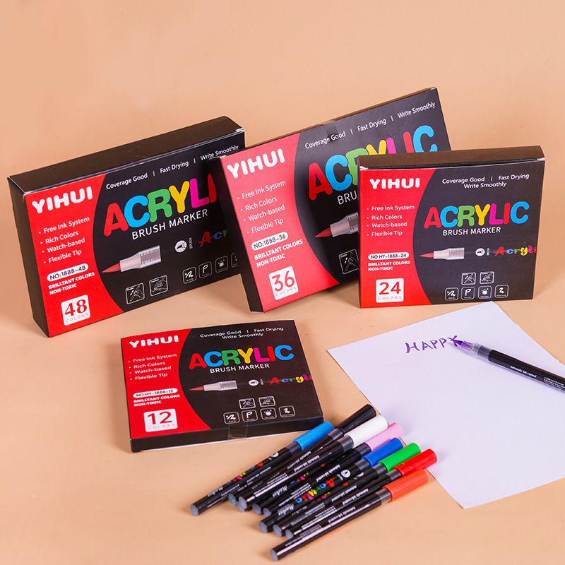 12-60 Colors Acrylic Markers P - Embroidery Egg 评论和价格