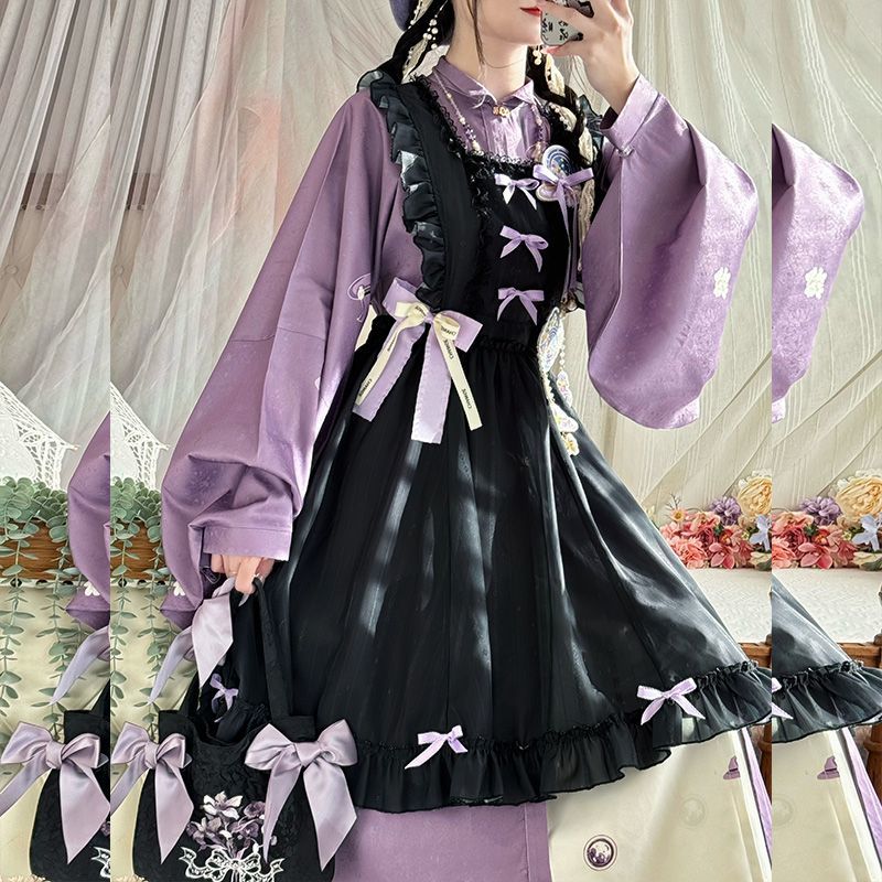 Sweet Chinese Stand Collar Pur - Embroidery Apron 评论和价格
