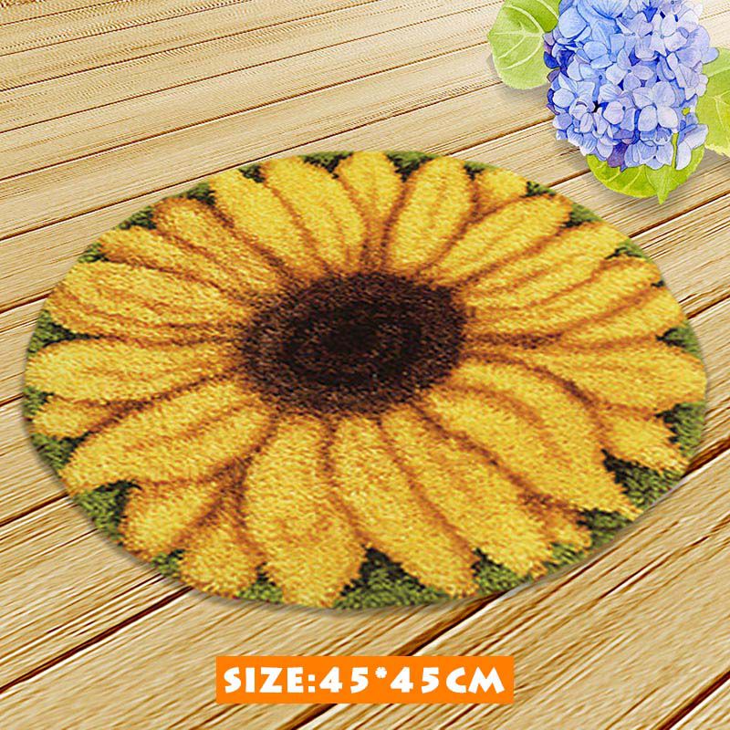 Flower Carpet Latch Hook Rug K - Printed Embroidery Kit 评论和价格