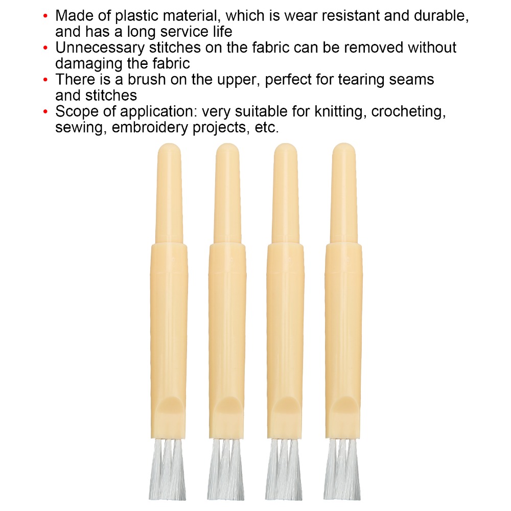 4pcs Durable Plastic Stitch Re - Embroidery Removal Tool 评论和价格