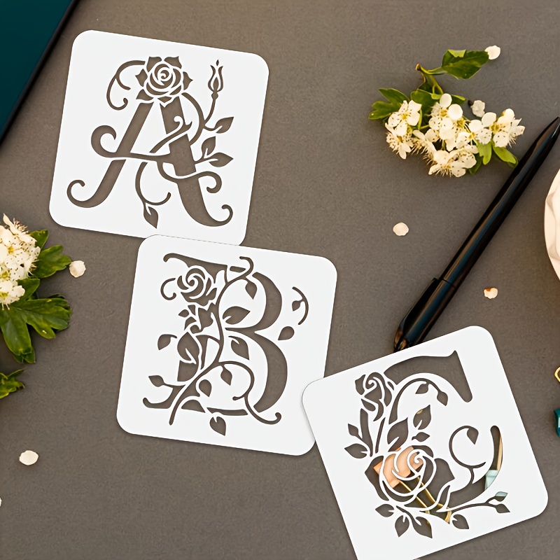 36pcs/Set PET Plastic Alphabet - Embroidery Alphabet Designs 评论和价格