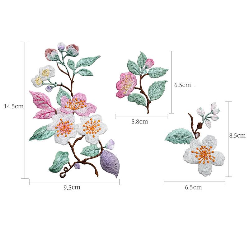 1Pcs Jacket Jeans Craft Access - Embroidery Flower Pattern 评论和价格