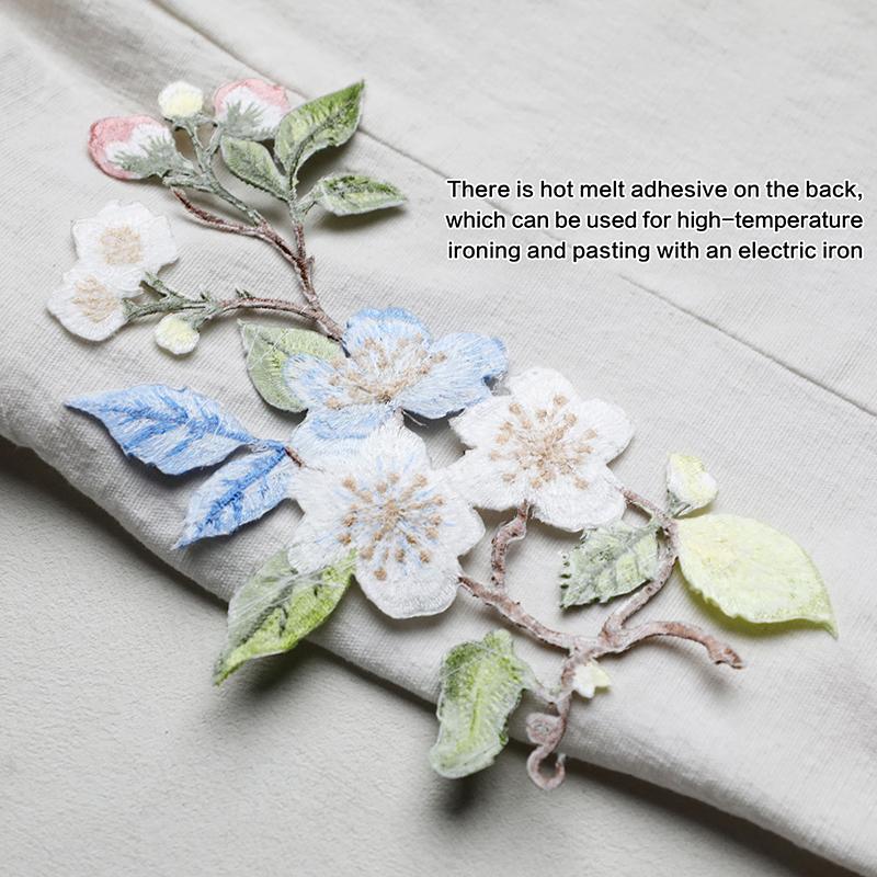 1Pcs Jacket Jeans Craft Access - Embroidery Flower Pattern 评论和价格