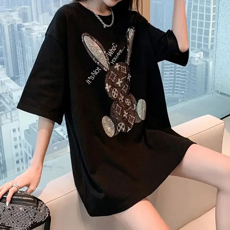 Women's Summer Casual T-Shirt: - Embroidery Shirt 评论和价格