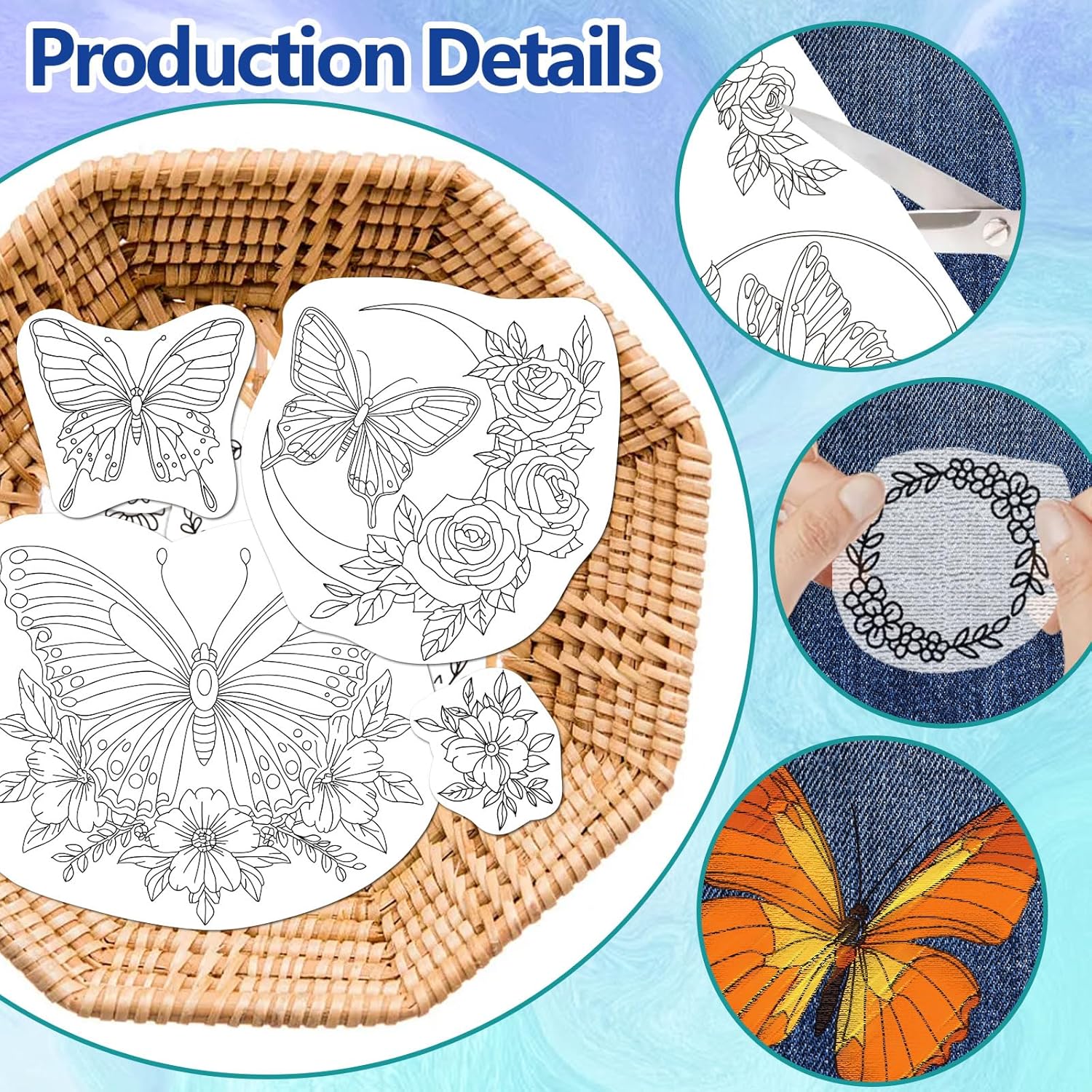 Stick and Stitch Water Soluble - Embroidery Flower Pattern 评论和价格