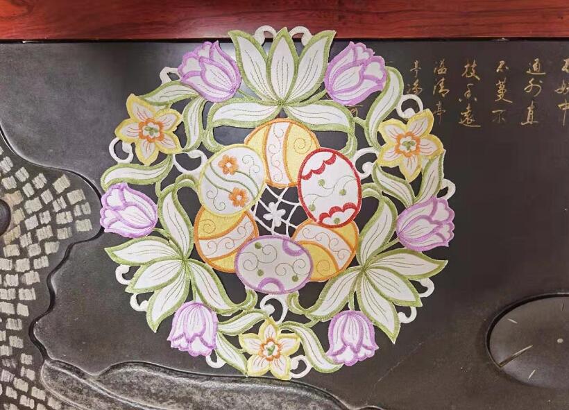 Europe Elegant Hollow Easter E - Embroidery Egg 评论和价格