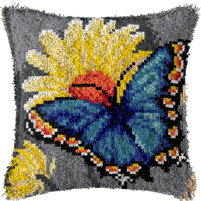 Smyrna Flower Latch Hook Kit M - Printed Embroidery Kit 评论和价格