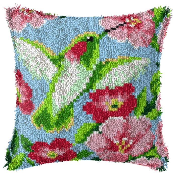 Smyrna Flower Latch Hook Kit M - Printed Embroidery Kit 评论和价格