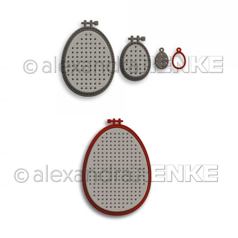 Piggy Craft metal cutting dies - Embroidery Egg 评论和价格