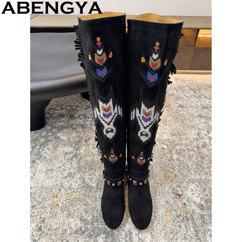 ABENGYA 2026 Winter New Knee H - Embroidery Yes 评论和价格