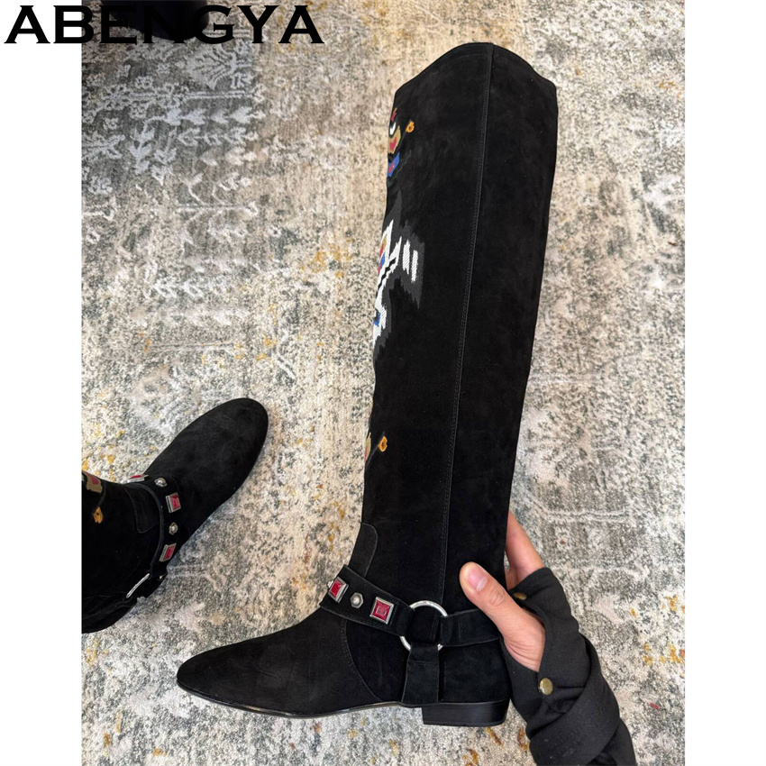 ABENGYA 2026 Winter New Knee H - Embroidery Yes 评论和价格