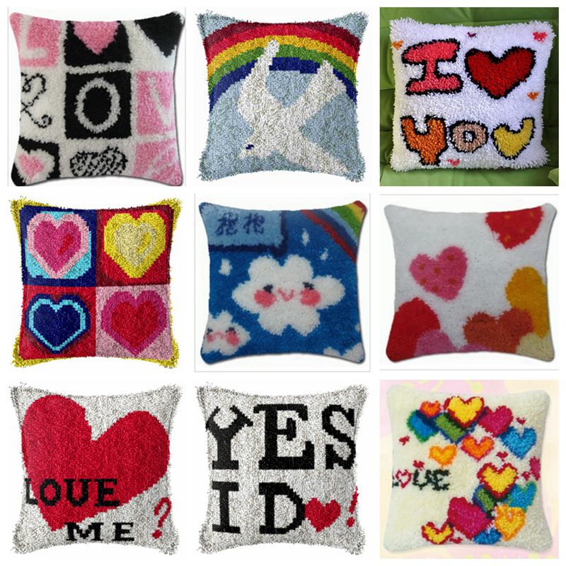 Rainbow Love Series Latch Hook - Printed Embroidery Kit 评论和价格