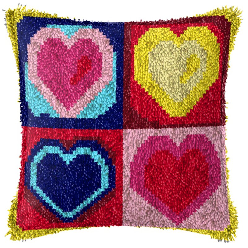 Rainbow Love Series Latch Hook - Printed Embroidery Kit 评论和价格
