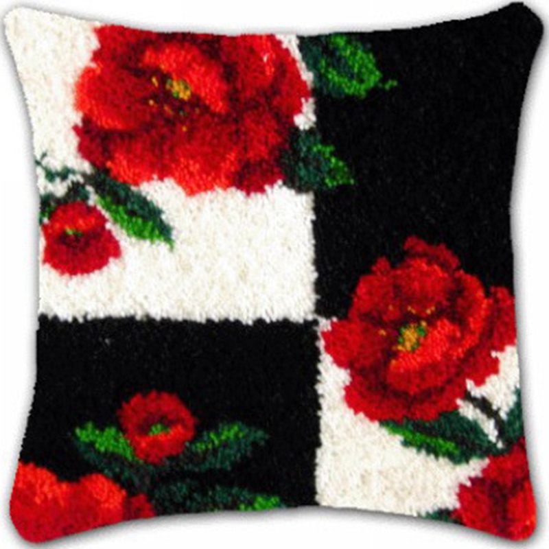 Flowers Plant Latch Hook Kit K - Printed Embroidery Kit 评论和价格