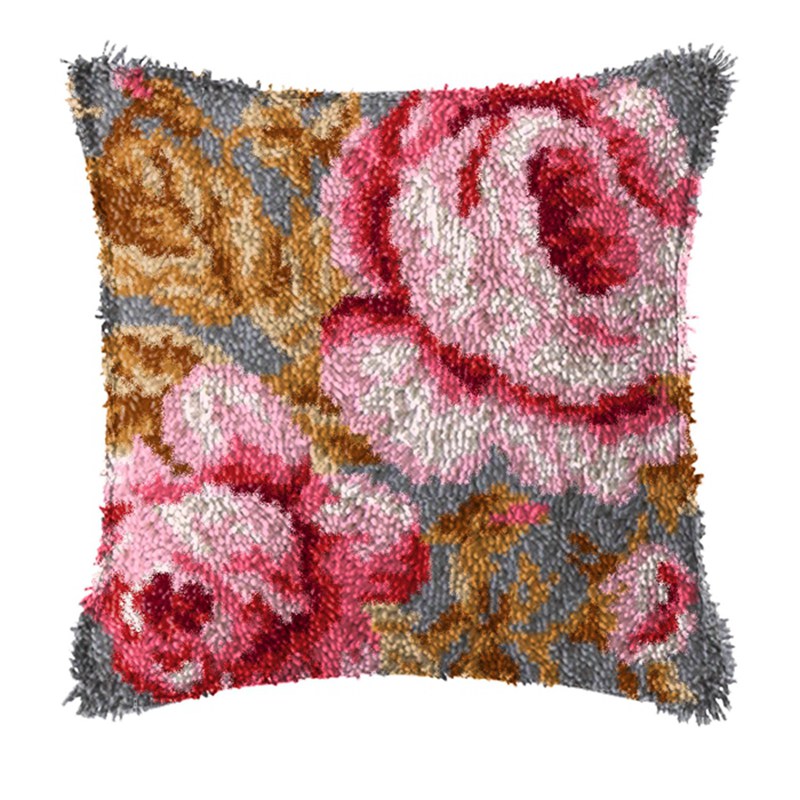 Flowers Plant Latch Hook Kit K - Printed Embroidery Kit 评论和价格