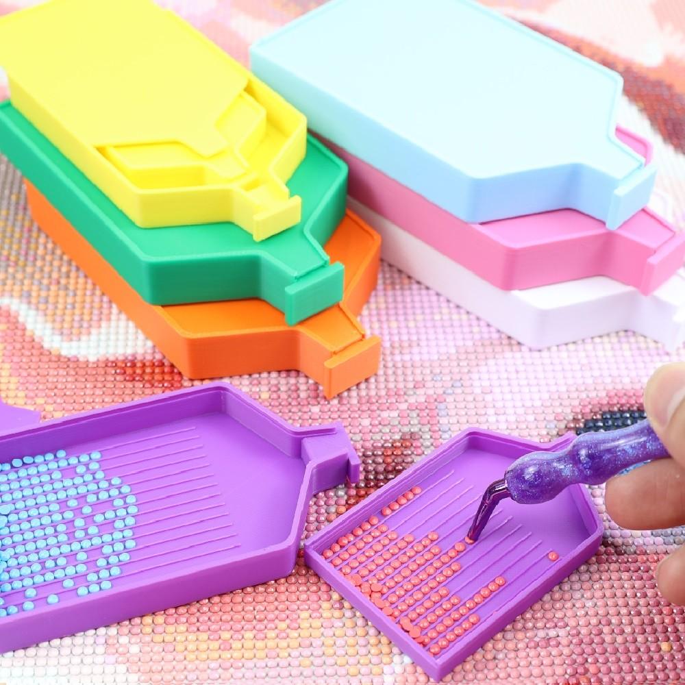 DIY 3Pcs Diamond Painting Tray - Embroidery Kit Starter 评论和价格