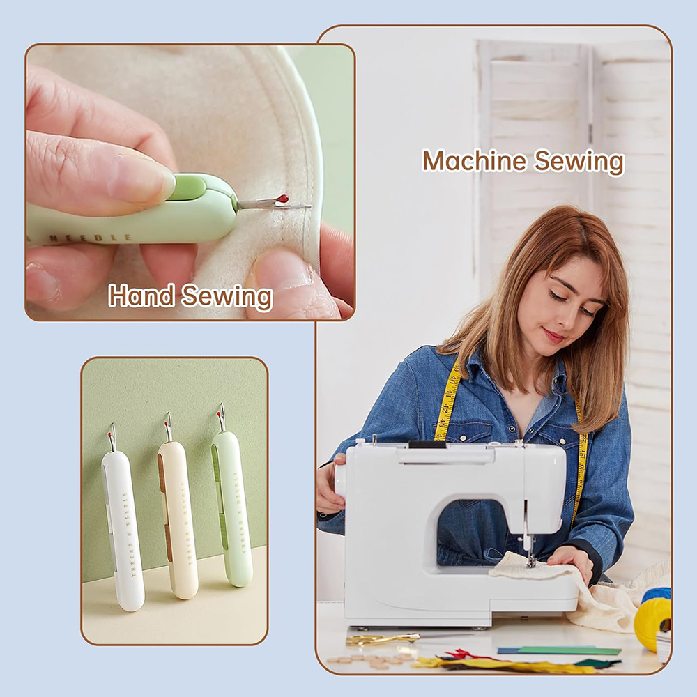 2 in 1 Needle Threader Seam Ri - Embroidery Removal Tool 评论和价格