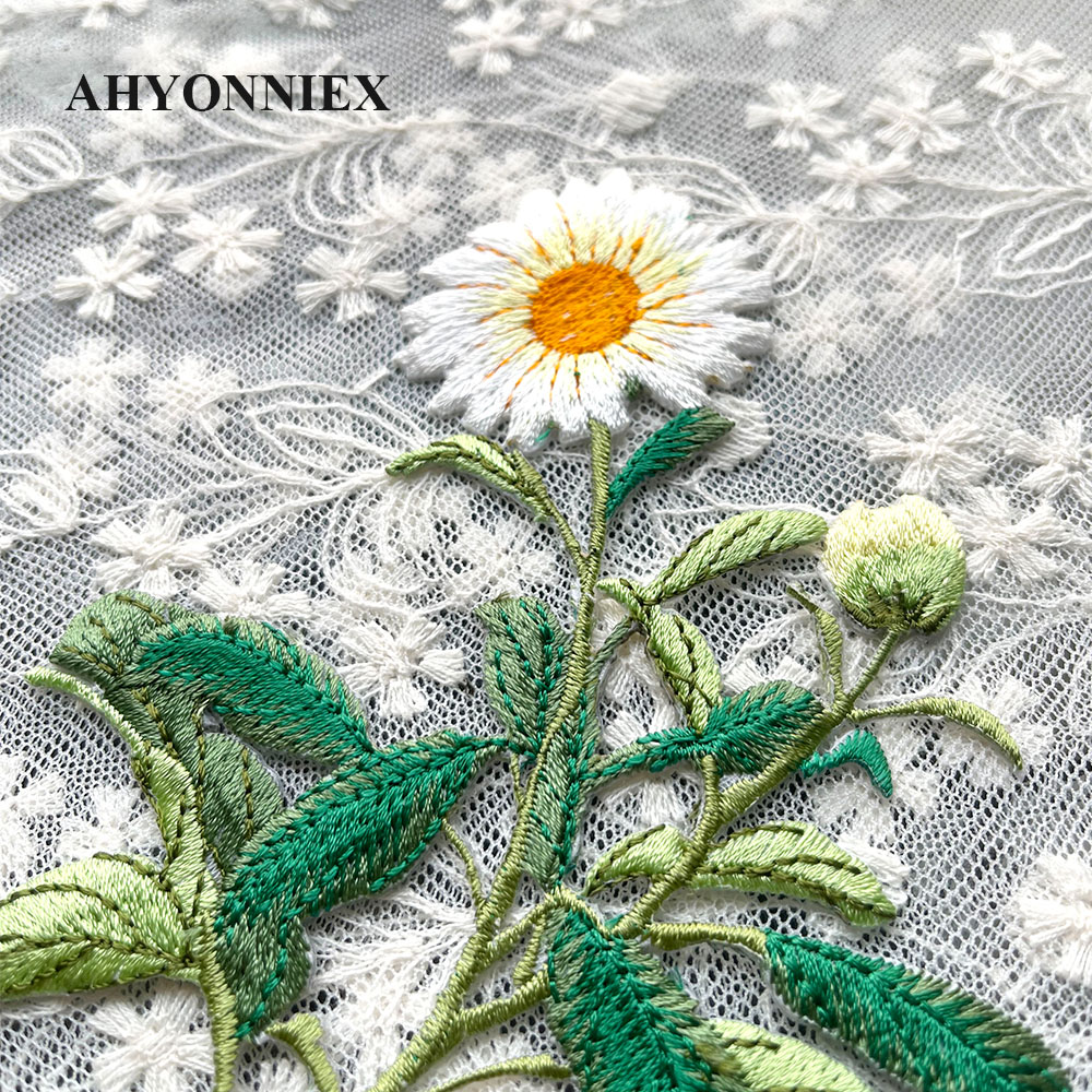 1 Piece Iron on Embroidery Pat - Embroidery Flower Pattern 评论和价格