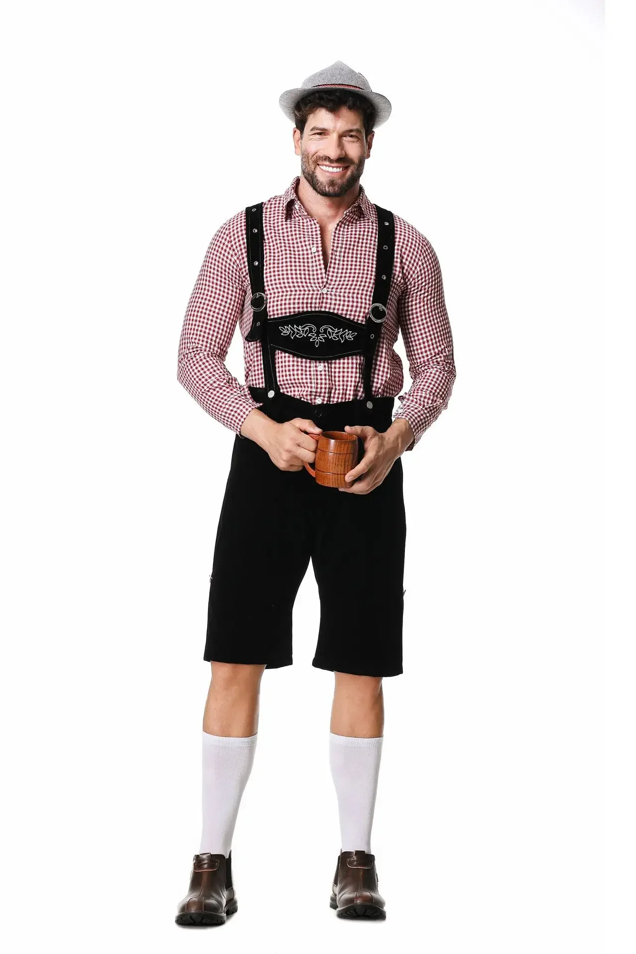Germany Munich Traditional Okt - Embroidery Shirt 评论和价格