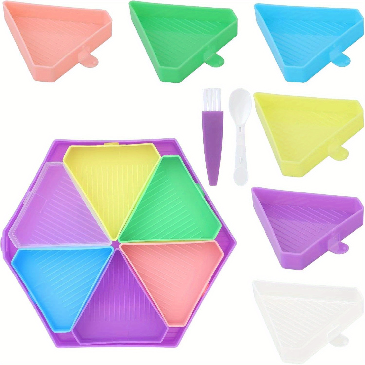 9PCS New Diamond Painting Tray - Embroidery Kit Starter 评论和价格